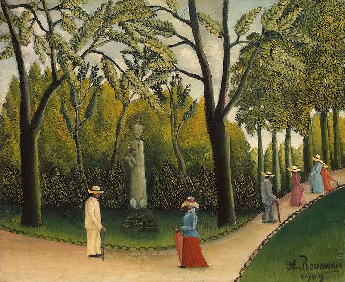 Henri Rousseau Luxembourg Gardens. Monument to Chopin Germany oil painting art